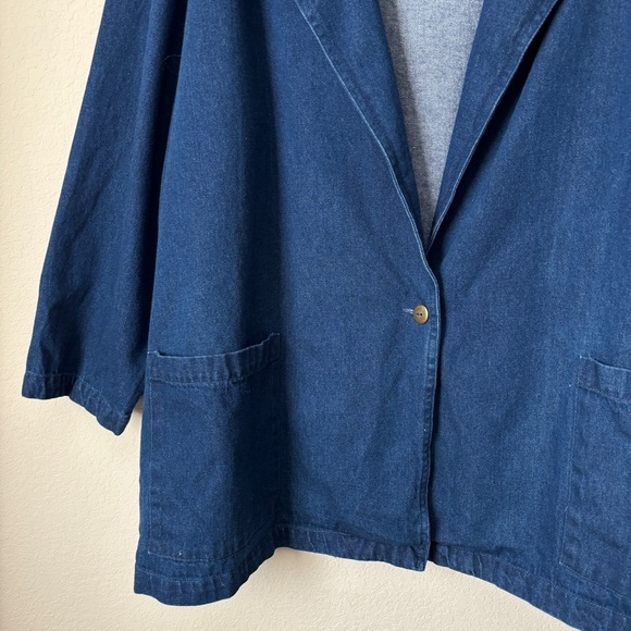Hunters Run 3X Dark Denim Blazer One-Button Jacket - Picture 5 of 13